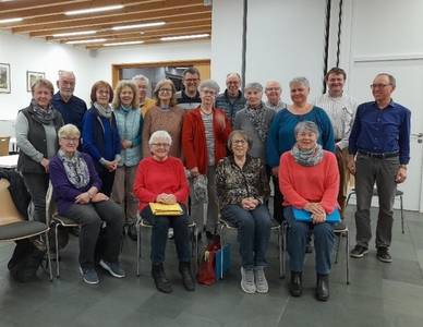 Gruppenbild des Kirchenchors Hl. Kreuz Grötzingen